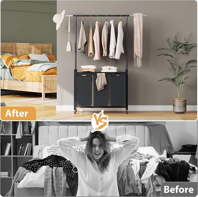 GarveeHome Rolling Laundry Cart - Image 7