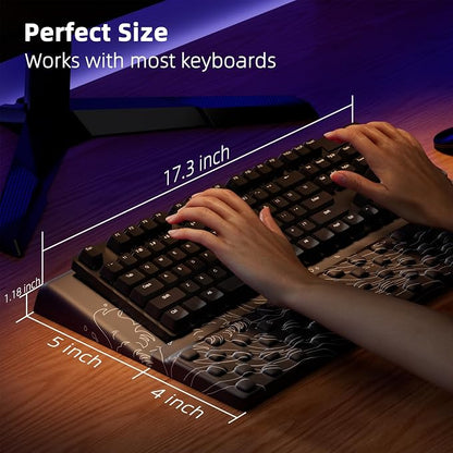 Ospelelf Wrist Support With Keyboard Stand, Comfy Ergonomic Riser Holder - Image 6