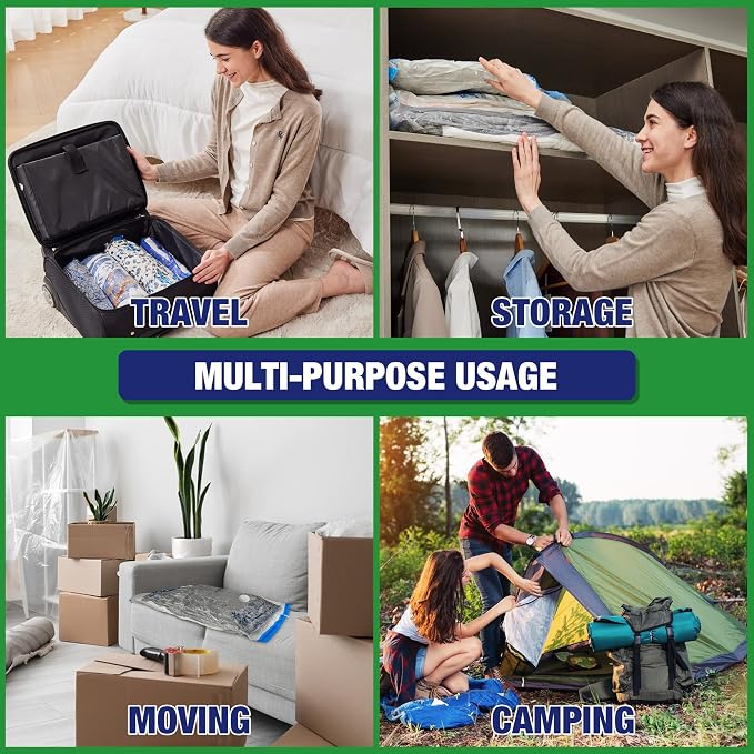 Travel Vacuum Bags with Electric Pump, Vacuum Travel Bags - Image 4