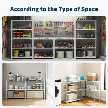 Storage Shelves, Heavy Duty Garage Storage Shelves 5-Tier Metal Shelving Unit - Image 6