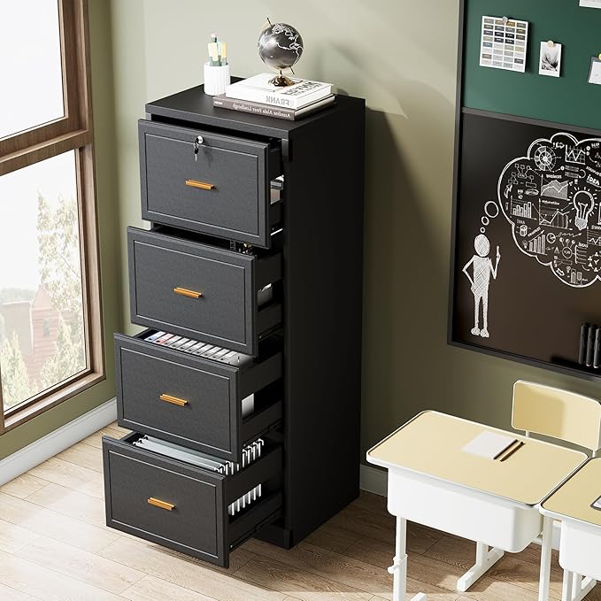 Tribesigns 4-Drawer File Cabinet - Image 4