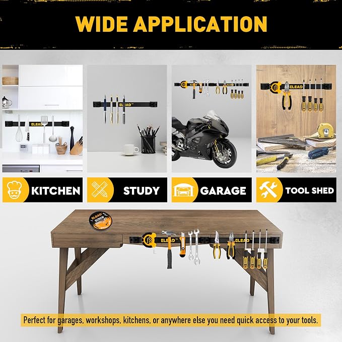 ELEAD 9-Piece 12" Magnetic Tool Holder Storage Organizer - Image 8