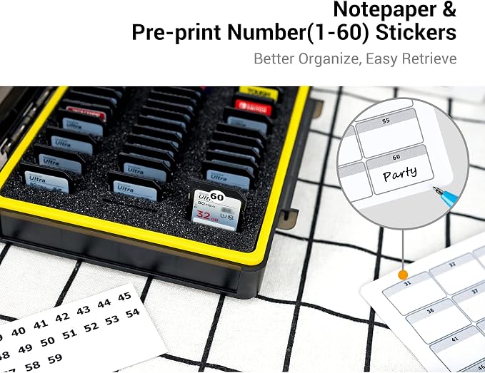 Kiwifotos 60 Slots SD Memory Card Case Holder - Image 6