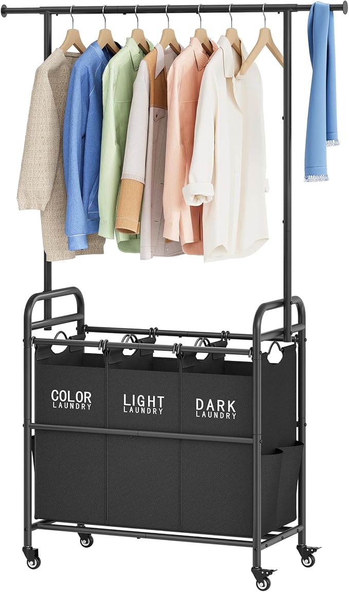 Tajsoon Laundry Sorter Cart by Tajsoon