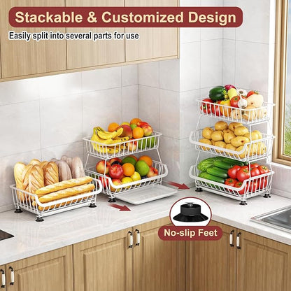 3-Tier Rolling Pantry Cart - Image 7