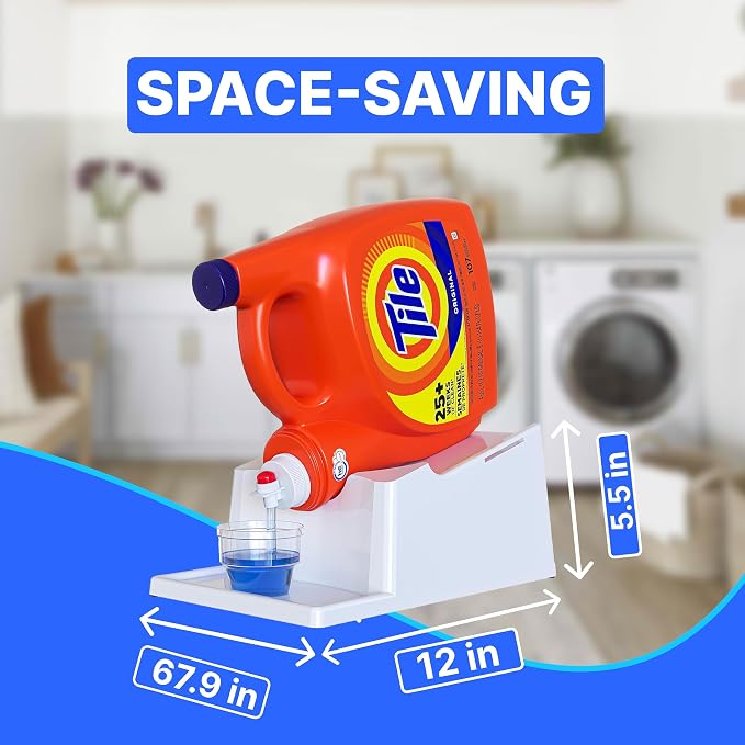 TidyFriend No-Spill Liquid Laundry Detergent Dispenser Holder, Laundry Soap - Image 2