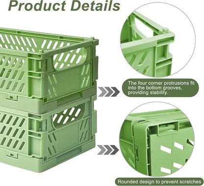 2 Pack Mini Foldable Small Plastic Baskets - Image 3