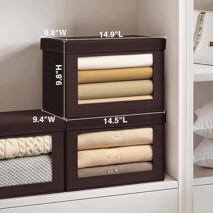 Homsorout Stackable Storage Bins - Image 3