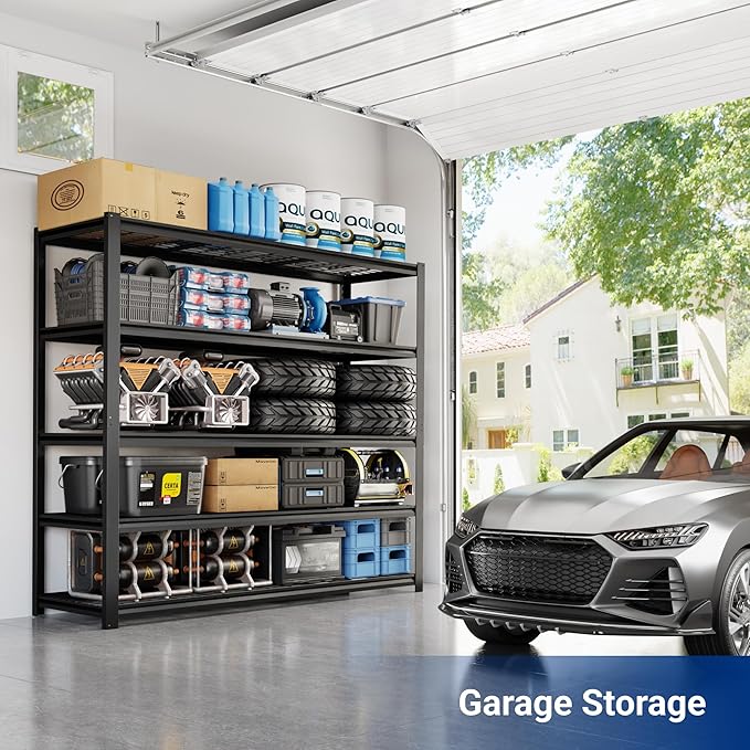 FLEXIMOUNTS 60" W Garage Shelving, 5 Tier Storage Shelves Load 1500LBS - Image 3