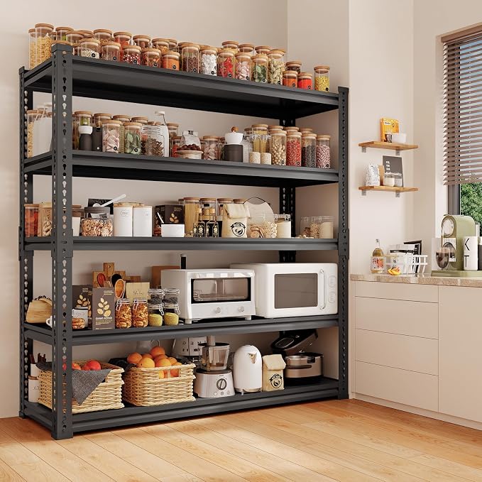 Heavy Duty Garage Shelving Unit 3000LBS, Adjustable 5-Tier Storage Rack - Image 2