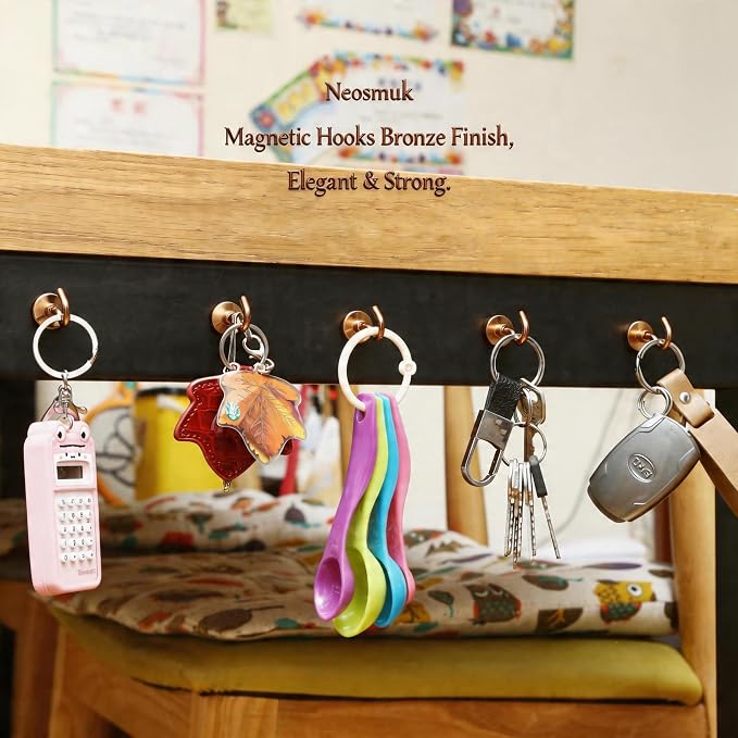 Neosmuk Magnetic Hooks, Heavy Duty 30lb+ Strong Magnet Hook - Image 6