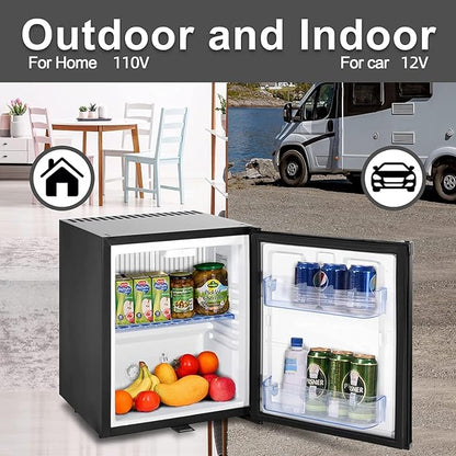 Smad Mini Fridge with Lock Compact Refrigerator - Image 8