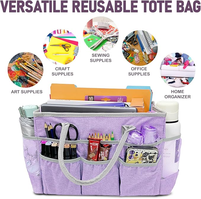 Cupohus Water-Resistant Art Organizer Tote Bag - Image 2