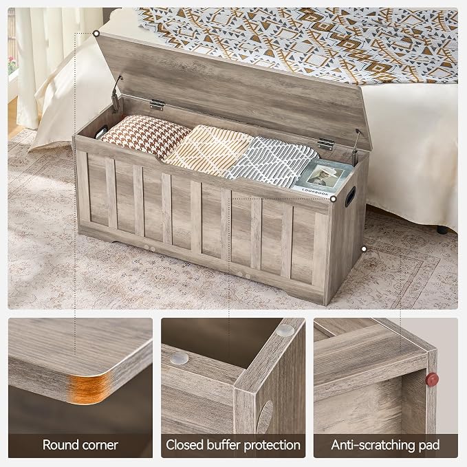 VANKILEY 43.3" Storage Chest Extra Large, Storage Trunk - Image 6