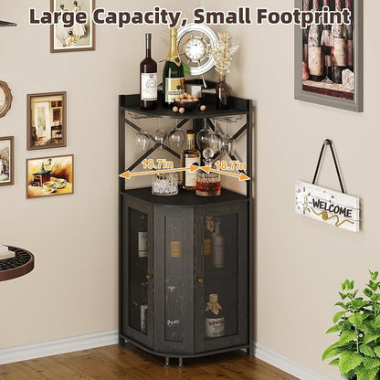 JKsmart Corner Bar Cabinet - Image 3