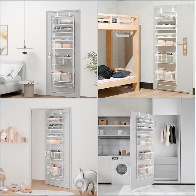 Whitmor Over The Door Organizer Storage, 6 Tier Hanging Door Organizer - Image 8