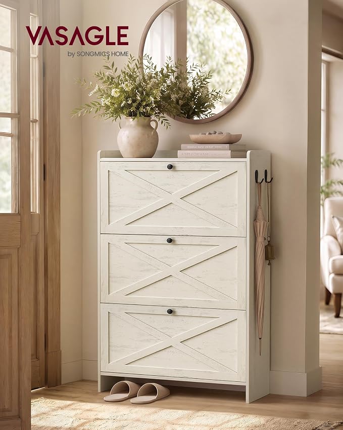 VASAGLE Shoe Storage Cabinet Organizer - Image 3