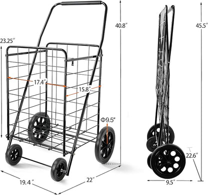 Wellmax 2-Pack Shopping Utility Cart - Image 9