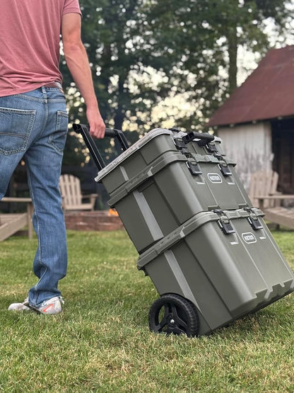 Keter Stack-N-Roll Outdoor Gear Organizer, 3-Piece Rolling Storage System | - Image 11