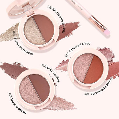 Color Nymph 6 Colors Eyeshadow Makeup Palette, Shimmer & Matte Long-Lasting - Image 2