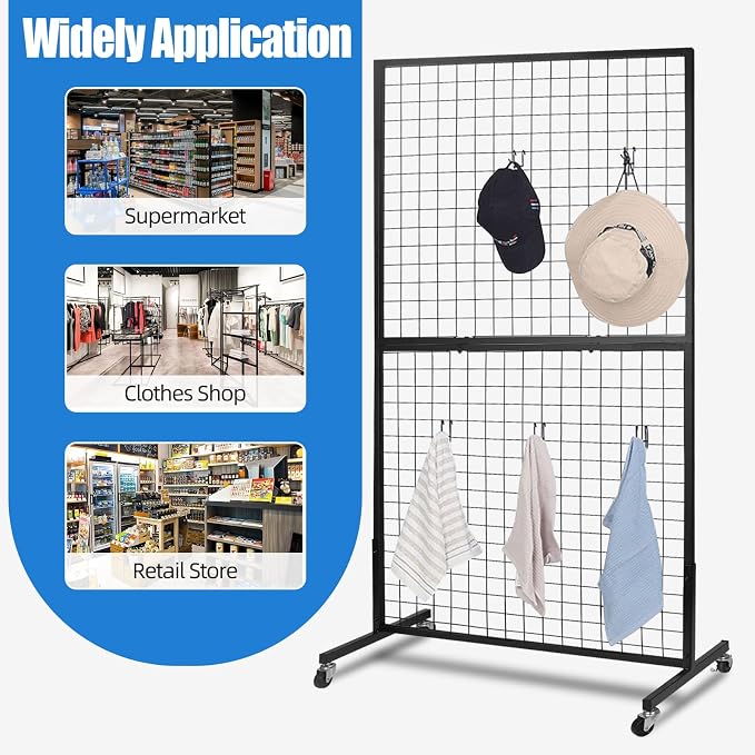Grid Wall Panels, 2 Packs 3'x 6' Grid wall Panels Stand - Image 6