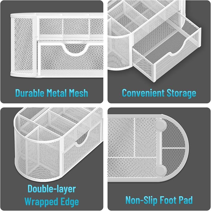 SUPEASY Mesh Desk Organizer, Desk Accessories & Workspace Organizers - Image 4