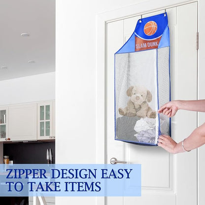 SPINFOX 2 Pack Over the Door Laundry Hamper, Hanging Basketball Basket | - Image 3