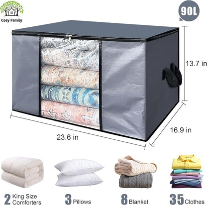 Cosy Family 6 Pack 90L Heavy Duty Extra Large Moving Bags - Image 2