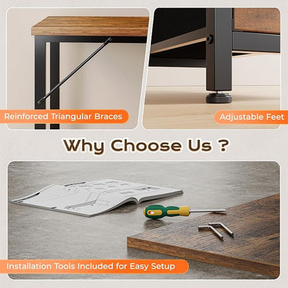 PRAISUN 63 Inch L Shaped Desk - Image 9