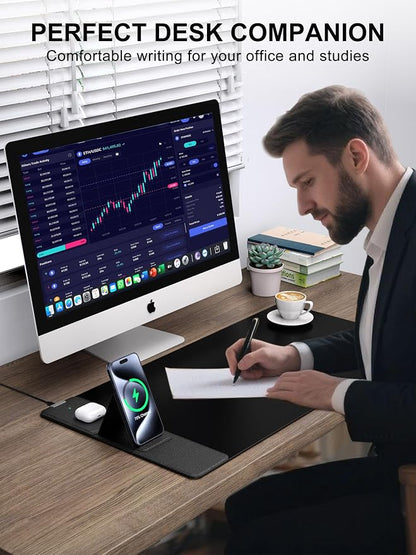 TopMade Mouse Pad with 15W Wireless Charging & Phone Holder, 31.5" x 15.75" XXL - Image 6