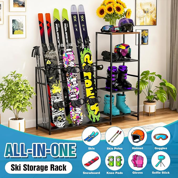Ski-Snowboard Storage Rack Holder - Image 2