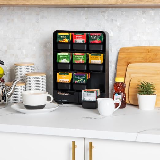 Mind Reader Tea Bag Organizer, Tea Station Organizer, Countertop Storage - Image 2