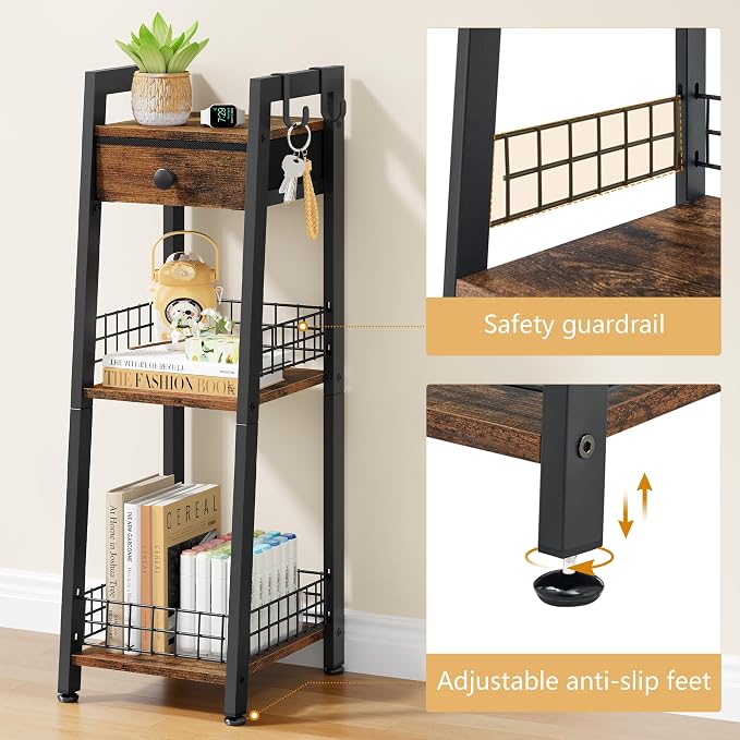 3-Tier Narrow Ladder Shelf - Image 5