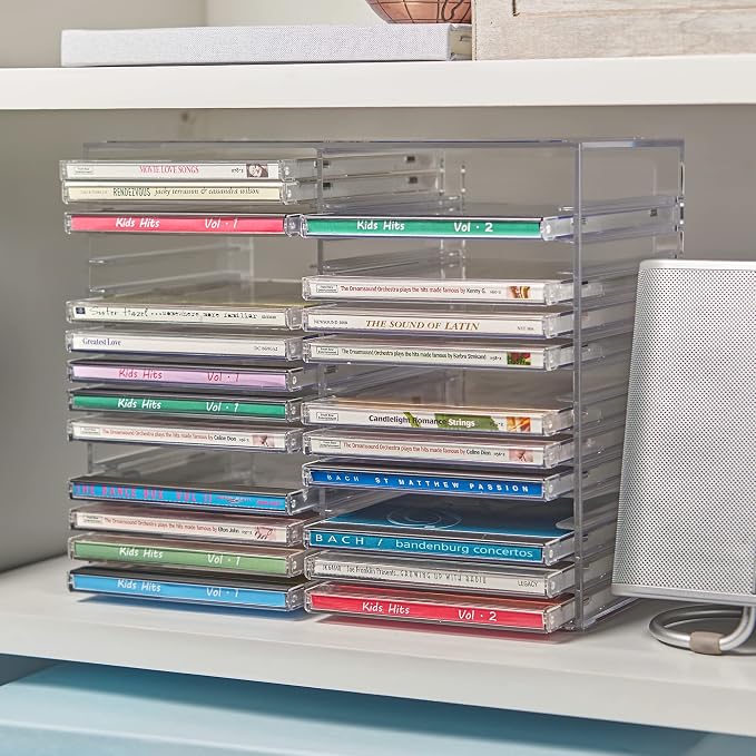 STORi Stackable Clear Plastic CD Organizer - Image 6
