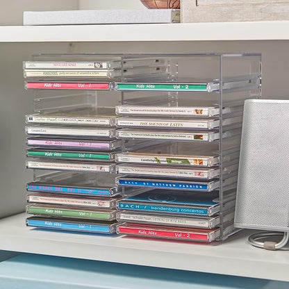 STORi Stackable Clear Plastic CD Organizer - Image 6