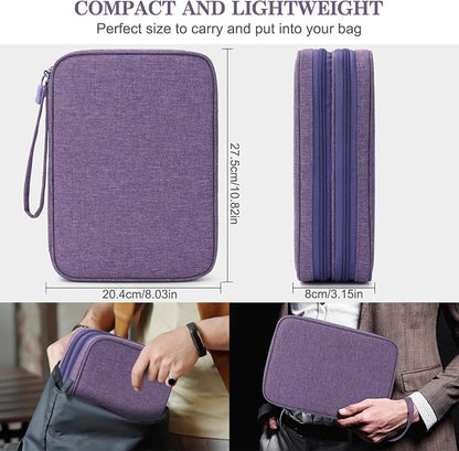 FYY Electronic Organizer, Extra Large Travel Cable Organizer Bag Pouch Portable - Image 2