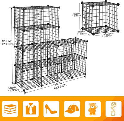 HUBSON Wire Cube Storage Organizer, Book/Toy/Craft/Potted Plants and petCloset - Image 3