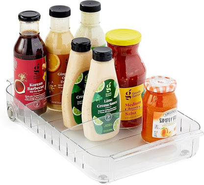 YouCopia RollOut Fridge Caddy BPA-Free Clear Rolling Refrigerator Organizer Bin by YouCopia