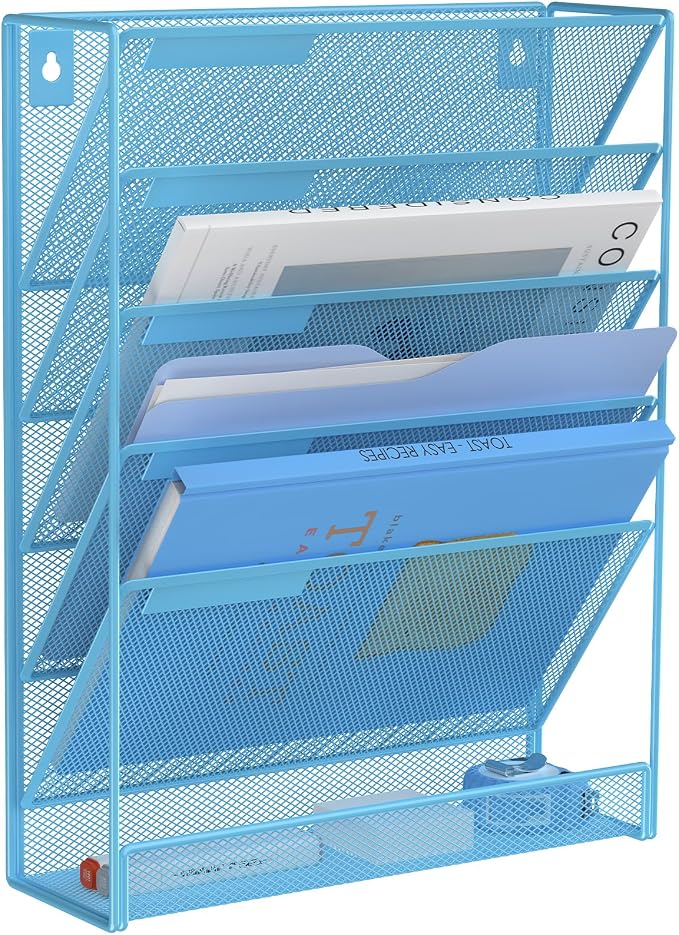 Kuntine.B Wall File Organizer Office Hanging Magazine Holder Wall File Organizer by KuntineB