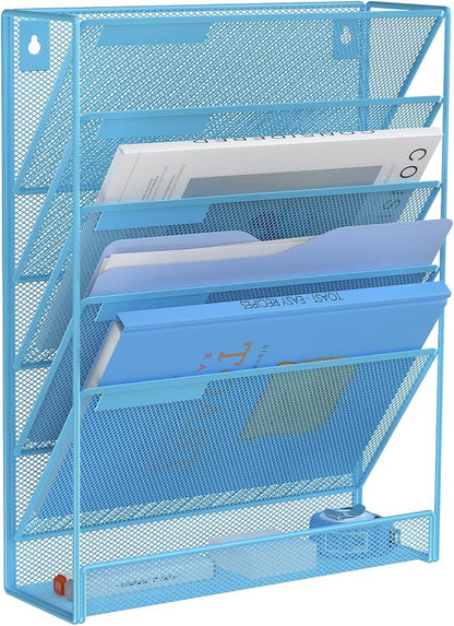 Kuntine.B Wall File Organizer Office Hanging Magazine Holder Wall File Organizer by KuntineB