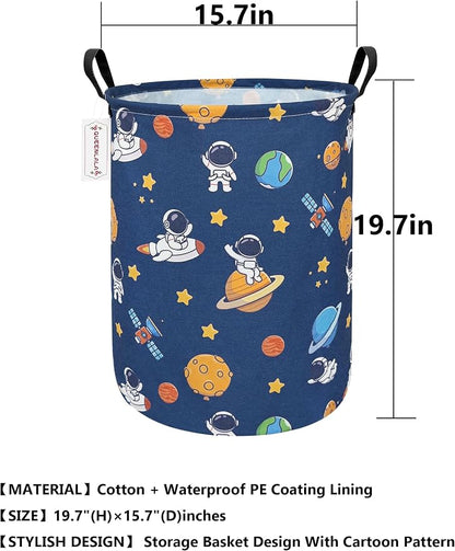 QUEENLALA Large Storage Basket, Laundry Hamper/Bathroom/Home Decor/Collapsible - Image 2