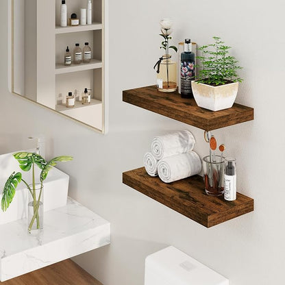 Floating Shelves, 8 Inch Deep Floating Shelves, Rustic Wood Floating Shelf - Image 2