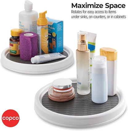 Copco 9 Inch Non Skid Pantry Cabinet Lazy Susan Turntable, Spinning Organizer - Image 5