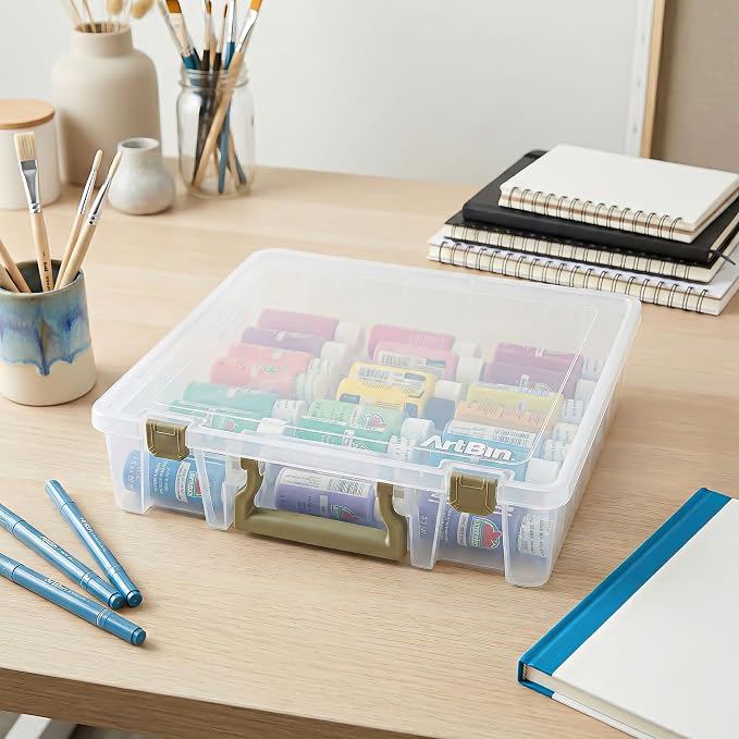 ArtBin Super Satchel 1 Compartment Box Clear Craft Organizer Storage Case - Image 2