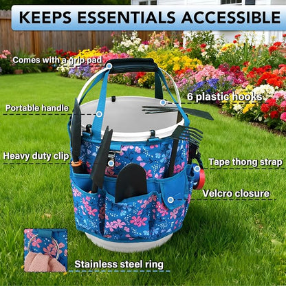 KUNN Bucket Organizer 5 Gallon 18-Pocket Tool Bucket Bag - Image 3