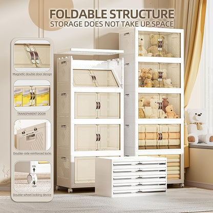 332 QT / 83 Gal Extra Wide Foldable Plastic Cabinet - Image 3