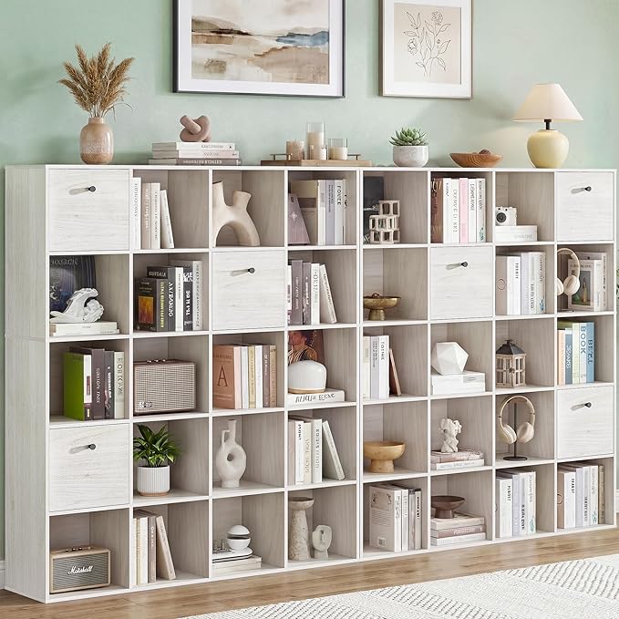 20 Cube Organizer Shelf, Storage Book Shelf Set, Freestanding Bookcase Bundle by Odeekea