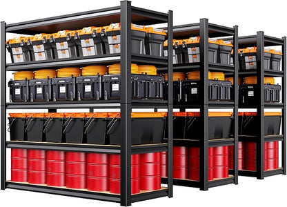 Set of 3 Garage Shelving Heavy Duty, 5-Tier Storage Shelves, Home Storage Rack by AOAORGG