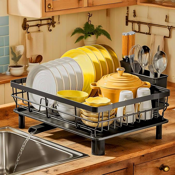 MOUKABAL Dish Drying Rack, Dish Rack, Stainless Steel Dish Racks by MOUKABALGREATHELPER