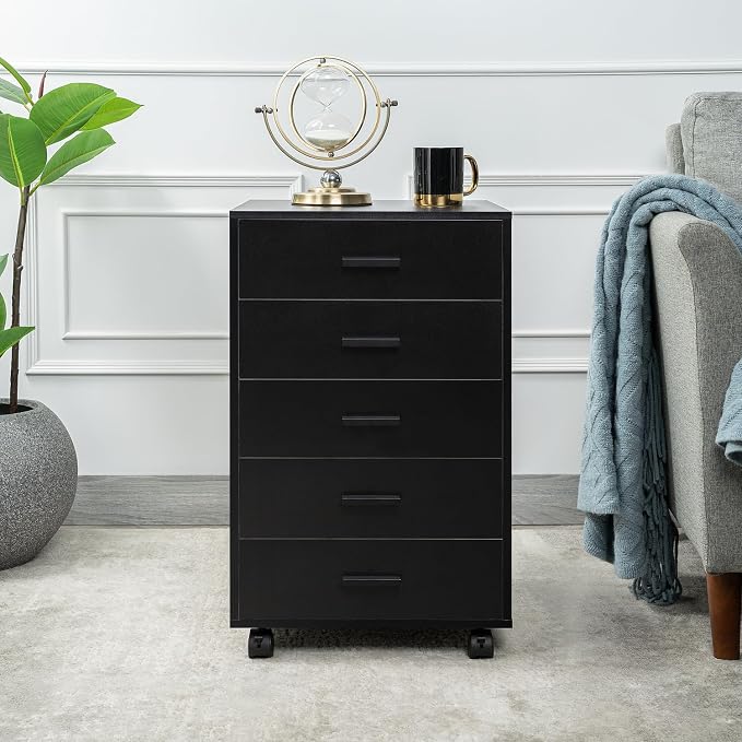 Naomi Home 5-Drawer Under Desk Rolling Storage Cart by NaomiHome